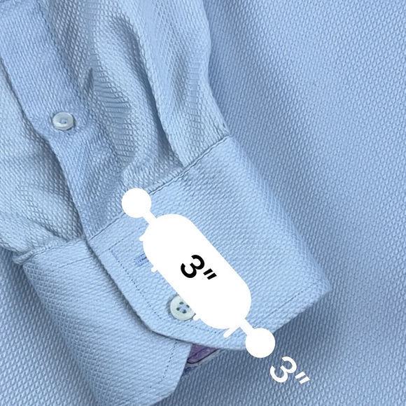 Robert Graham Button Down Mens Shirt Blue with flowered accents Size XL - Picture 10 of 15